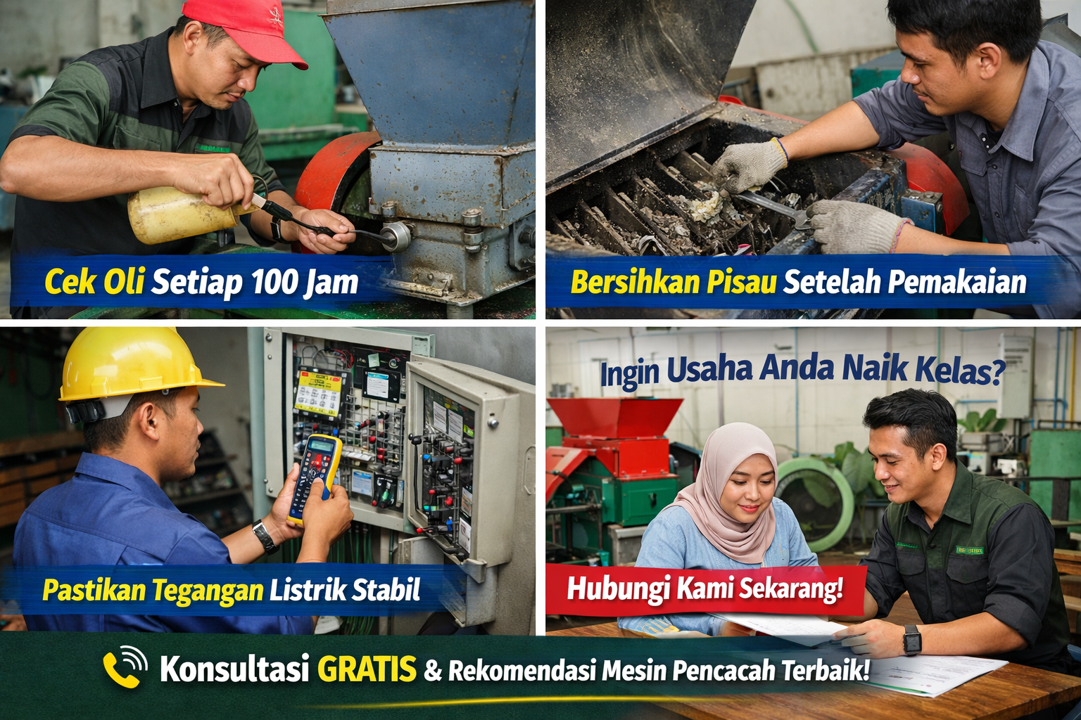 Cara Merawat Mesin Pencacah